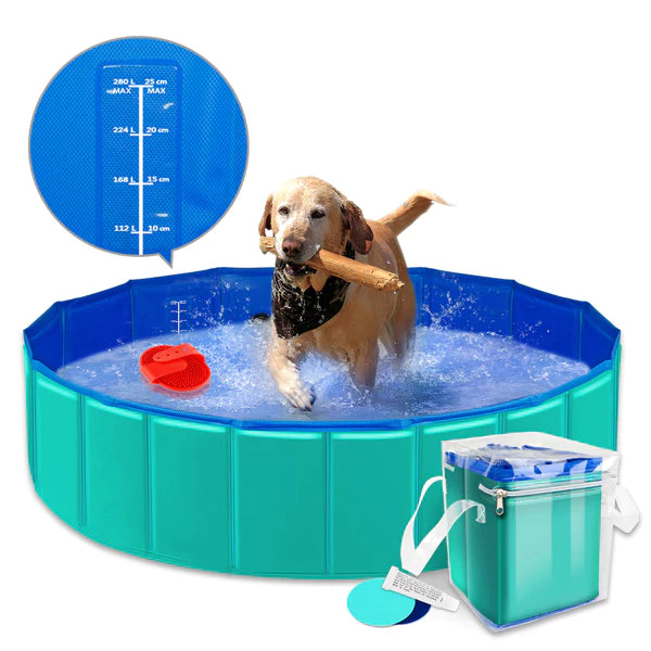 Foldable Dog Pool - Non-Slip Base