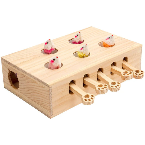 Solid Cat Wood Toy